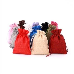 Натуральный хлопок Drawstring Bag